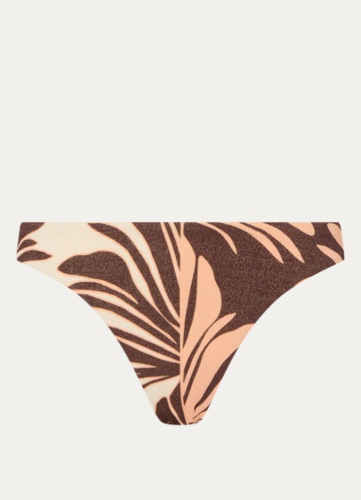 JETS Australia Dahlia Palm bikinislip met lurex - voorkant 4 bruin