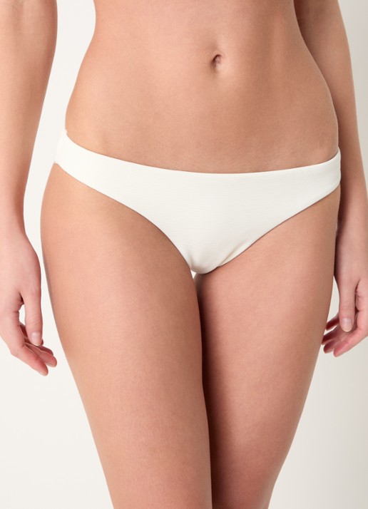 JETS Australia Isla bikinislip met ribstructuur - detail 4 ivoor