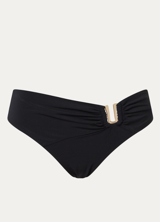 JETS Australia Jetset bikinislip met cut-out detail - voorkant 4 zwart
