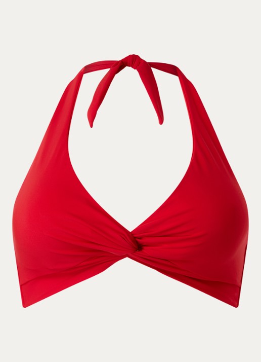 JETS Australia Jetset halter bikinitop met uitneembare vulling - voorkant 3 rood