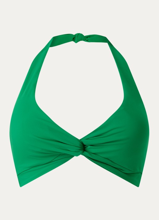 JETS Australia Jetset halter bikinitop met uitneembare vulling - voorkant groen