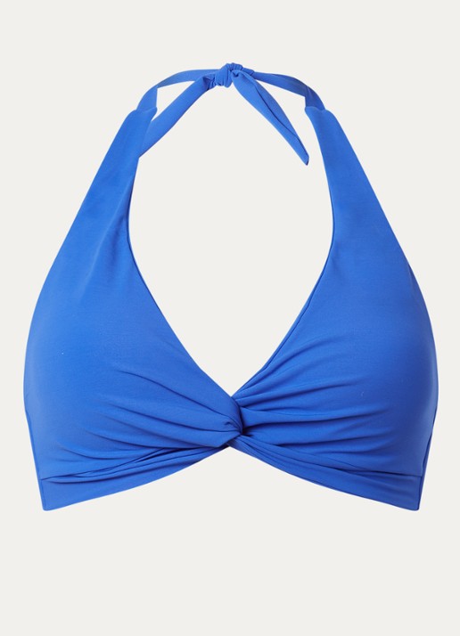 JETS Australia Jetset halter bikinitop met uitneembare vulling - voorkant 2 kobaltblauw