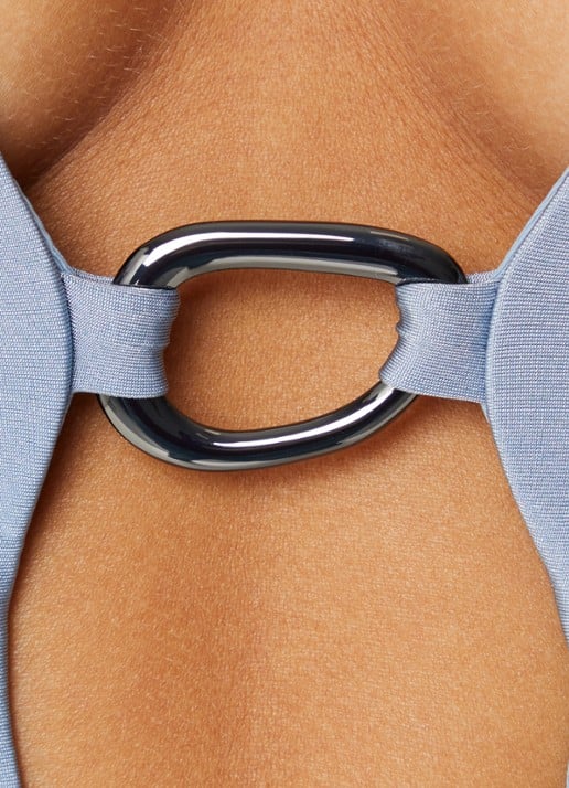JETS Australia Jetset voorgevormd badpak met uitneembare vulling - detail 3 blauwgrijs