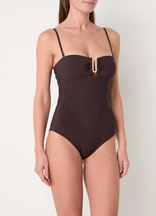 JETS Australia Jetset voorgevormd bandeau badpak met afneembare bandjes