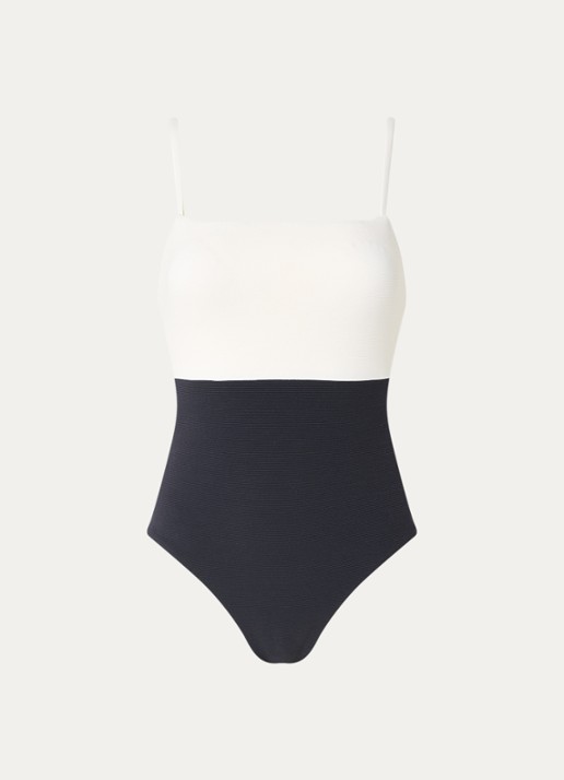 JETS Australia Versa Rib badpak met uitneembare vulling - voorkant 2 zwart