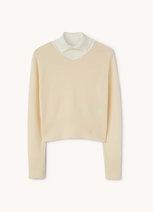 Jil Sander Fijngebreide trui in wolblend