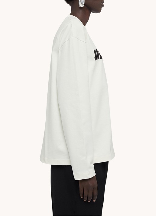 Jil Sander Longsleeve met logo - detail 3 wit