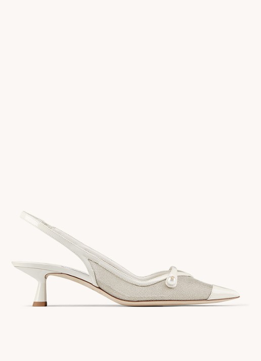 Jimmy Choo Amita 45 slingback met kalfsleren details