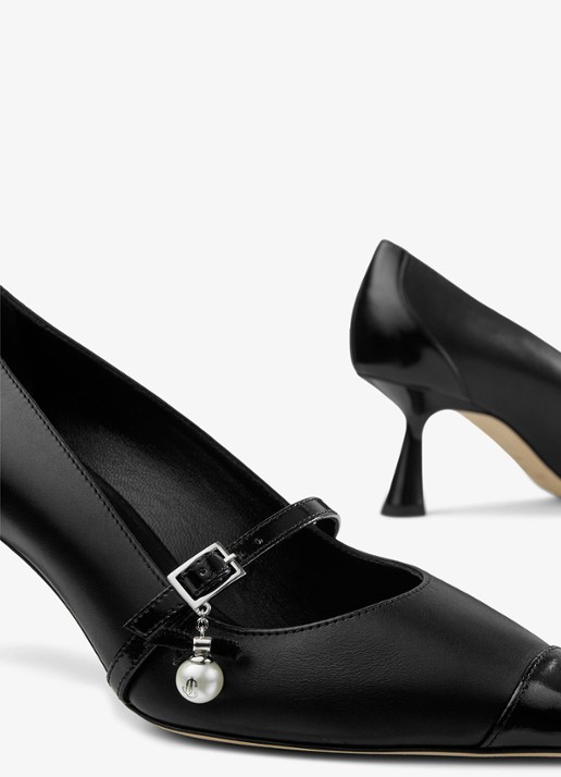 Jimmy Choo Aren 65 pump van kalfsleer - detail 4 zwart