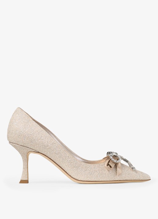 Jimmy Choo Auria 70 pump met glitter