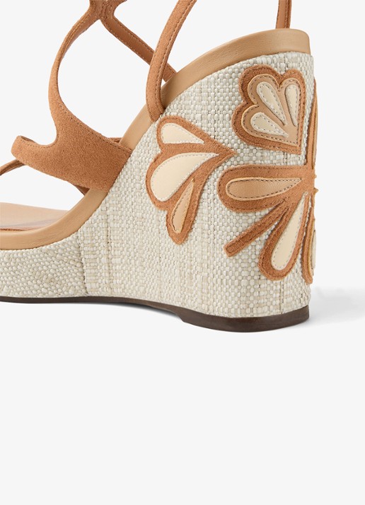 Jimmy Choo Ayla 110 sleehak van suède - detail 6 lichtbruin