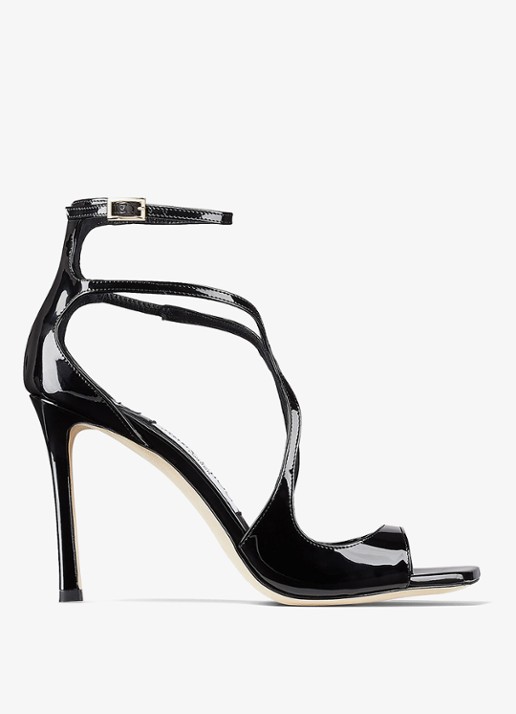 Jimmy Choo Azia 95 sandalette van lakleer