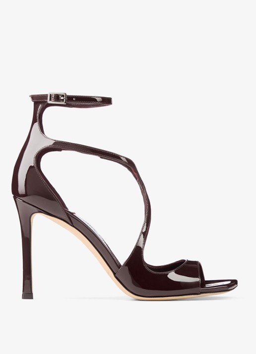 Jimmy Choo Azia 95 sandalette van lakleer