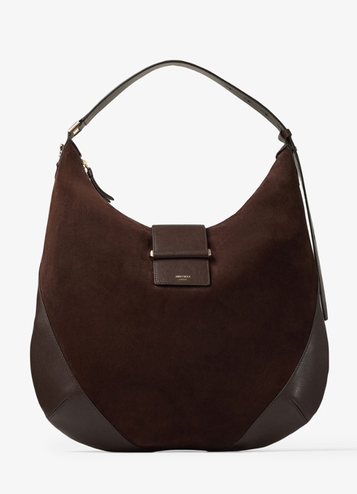 Jimmy Choo Bar Hobo/M schoudertas van suède