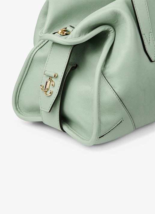 Jimmy Choo Bar Holdall Medium schoudertas van lamsleer - detail 4 groen