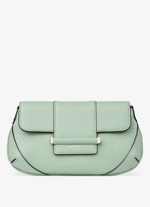 Jimmy Choo Bar Mini crossbodytas van lamsleer met afneembare schouderriem