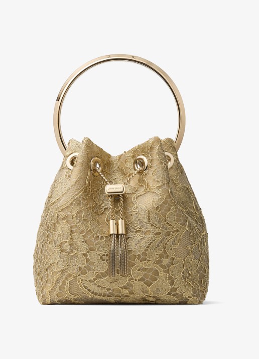 Jimmy Choo Bon Bon handtas van kant