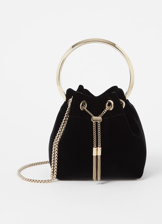 Jimmy Choo Bon Bon Mini handtas van fluweel