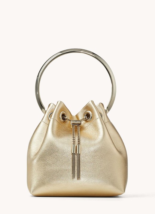 Jimmy Choo Bon Bon Mini handtas van lamsleer