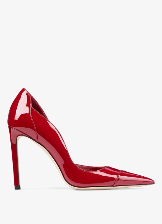 Jimmy Choo Brigitte 100 pump van lakleer