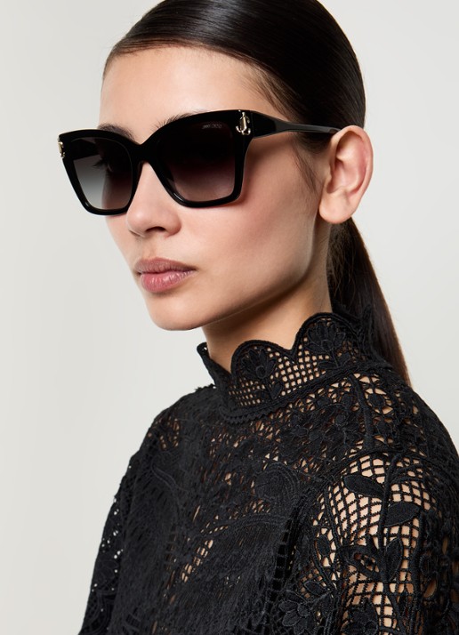 Jimmy Choo Butterfly zonnebril JC5012 - voorkant 2 zwart
