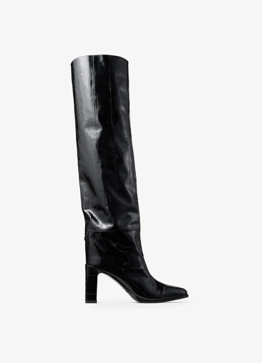 Jimmy Choo Caly 85 overknee laars van kalfsleer