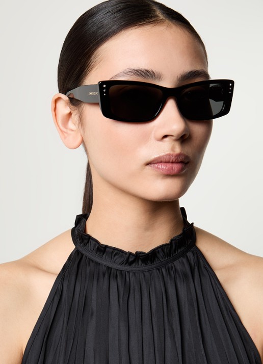 Jimmy Choo Cat Eye zonnebril JC5002BU - voorkant 2 zwart
