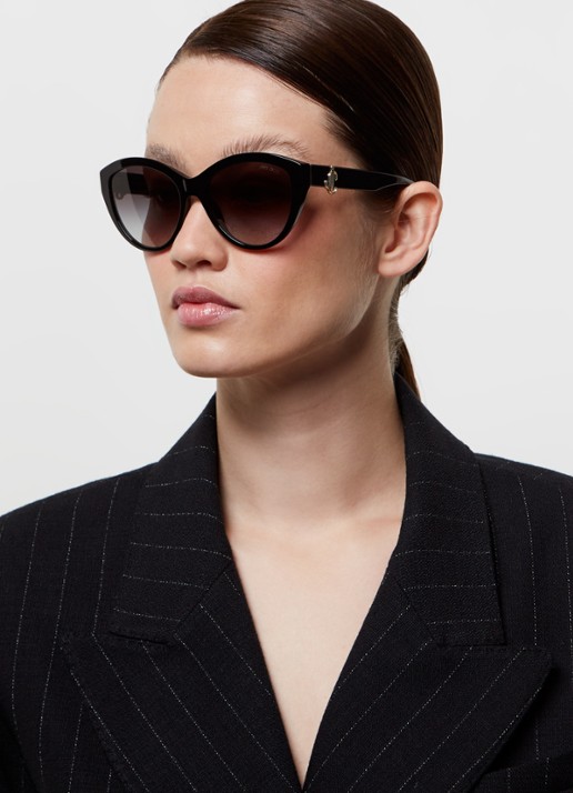 Jimmy Choo Cat Eye zonnebril JC5007 - voorkant 5 zwart