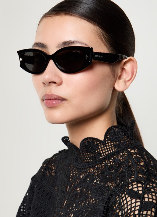 Jimmy Choo Cat Eye zonnebril JC5015U - voorkant 5 zwart
