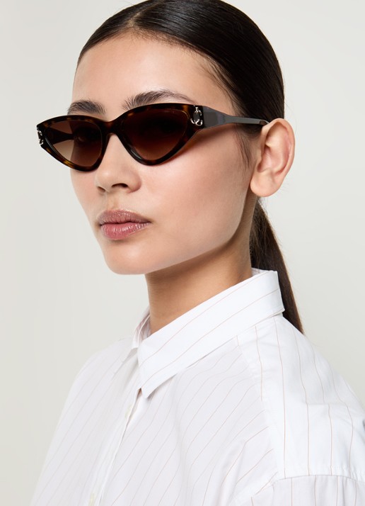 Jimmy Choo Cat Eye zonnebril JC5019 - voorkant 5 bruin