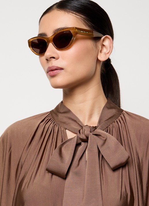 Jimmy Choo Cat Eye zonnebril JC5022B - voorkant 5 bruin
