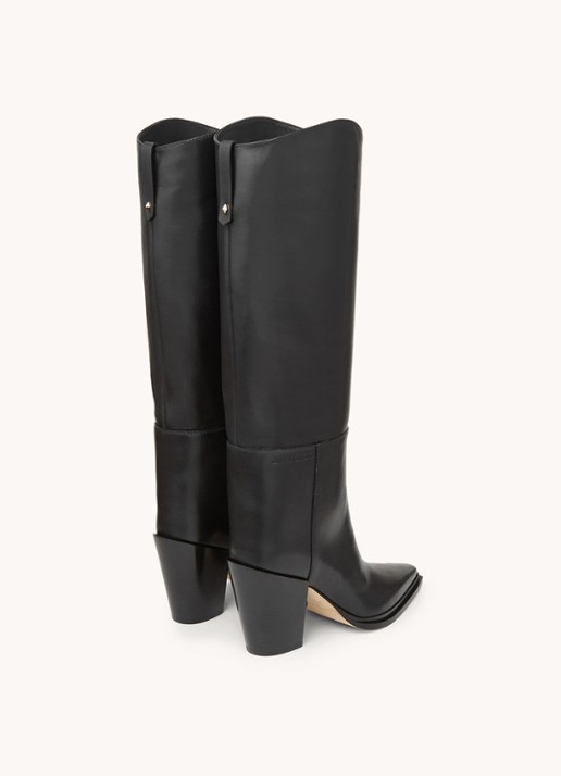 Jimmy Choo Cece 80 laars van kalfsleer - detail 6 zwart