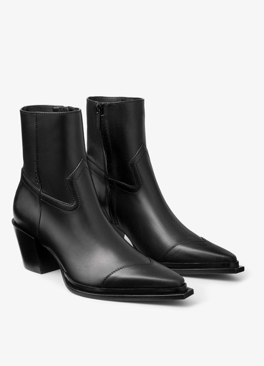 Jimmy Choo Cece enkellaars van kalfsleer 60 - voorkant 4 zwart