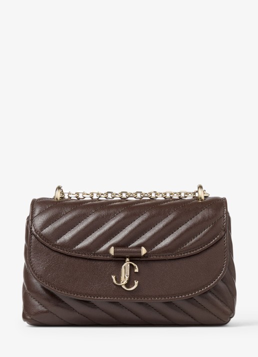 Jimmy Choo Curve S schoudertas van lamsleer