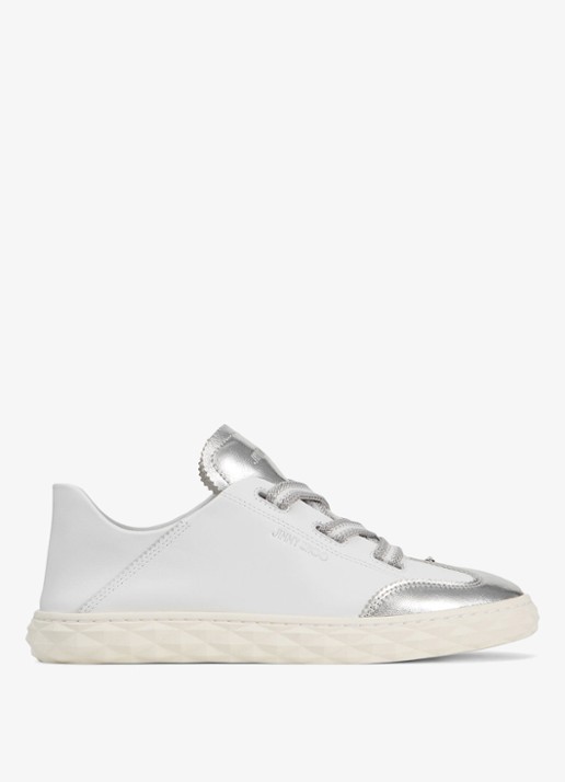 Jimmy Choo Diamond Light Flex/F sneaker van leer met metallic finish