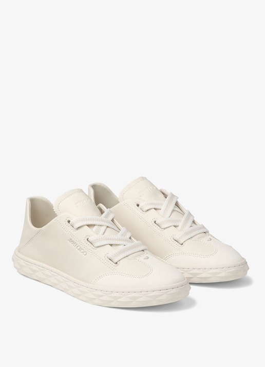 Jimmy Choo Diamond Light Flex/F sneaker van leer - detail 3 creme
