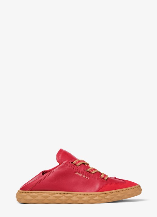 Jimmy Choo Diamond Light Flex/F sneaker van leer - detail 2 rood