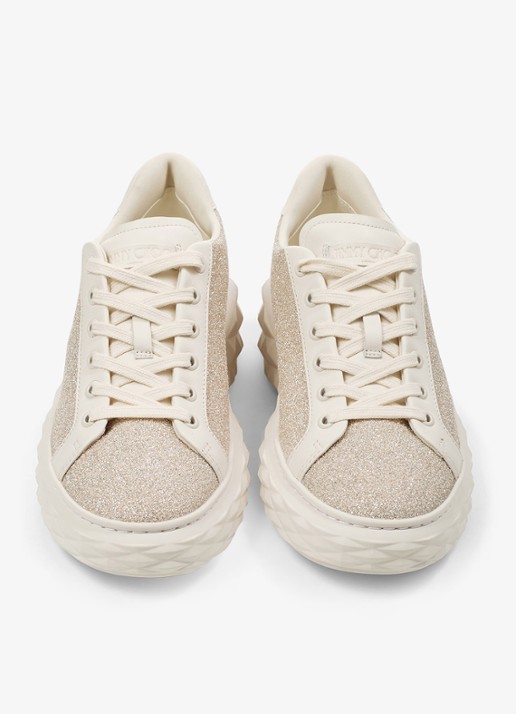 Jimmy Choo Diamond Light Maxi/F sneaker met lamsleren details en glitter - detail 2 goud