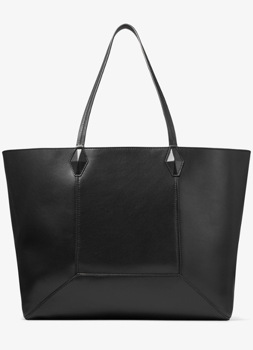 Jimmy Choo Diamond Tote/L shopper van kalfsleer - achterkant 8 zwart