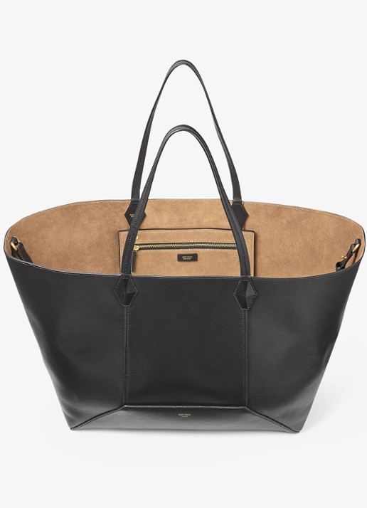 Jimmy Choo Diamond Tote/L shopper van kalfsleer - detail 3 zwart
