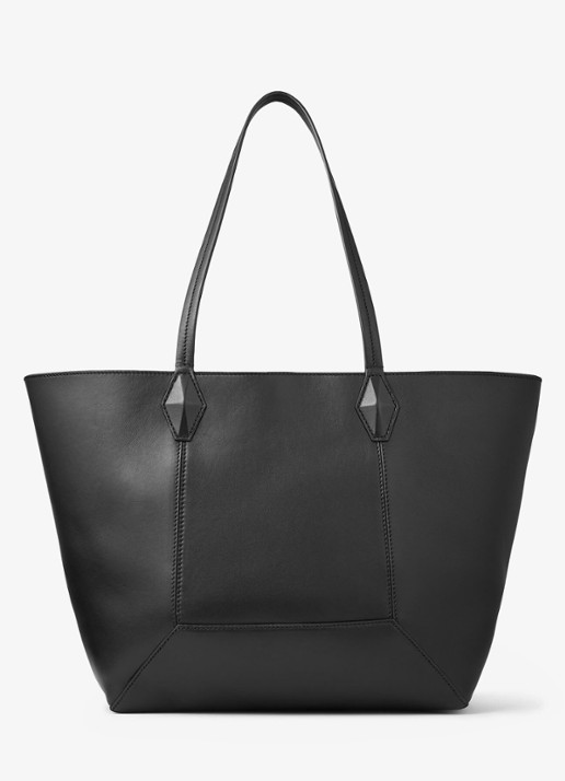 Jimmy Choo Diamond Tote/M shopper van kalfsleer - detail 4 zwart