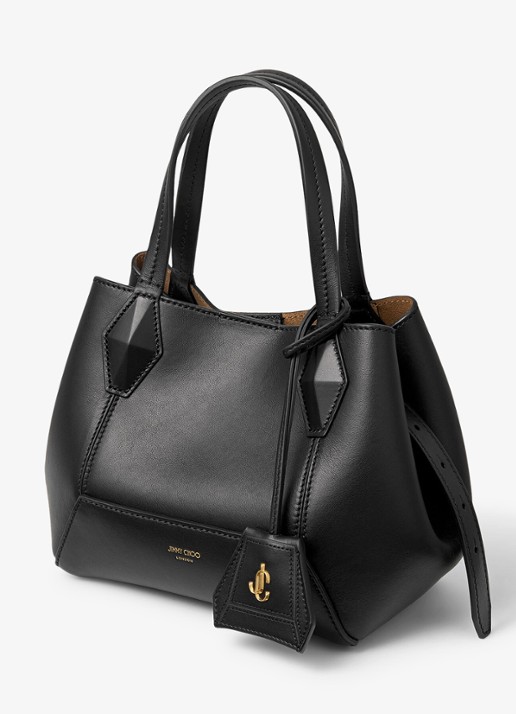 Jimmy Choo Diamond Tote/S handtas van kalfsleer  - detail 3 zwart