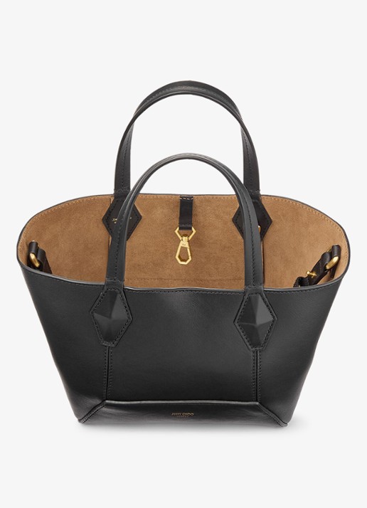 Jimmy Choo Diamond Tote/S handtas van kalfsleer  - detail 5 zwart