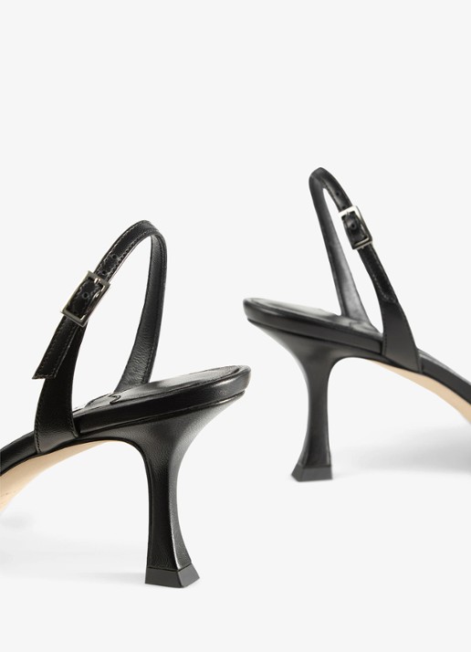 Jimmy Choo Elsy 70 sandalette van lamsleer - detail 6 zwart