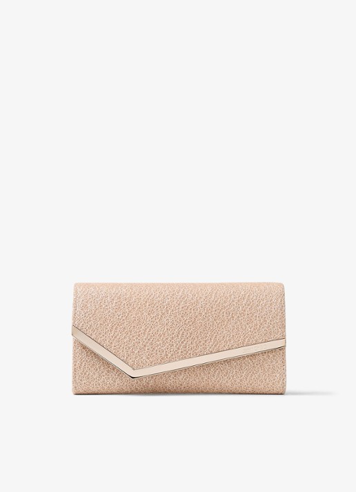 Jimmy Choo Emmie Clutch met glitter en afneembare schouderriem