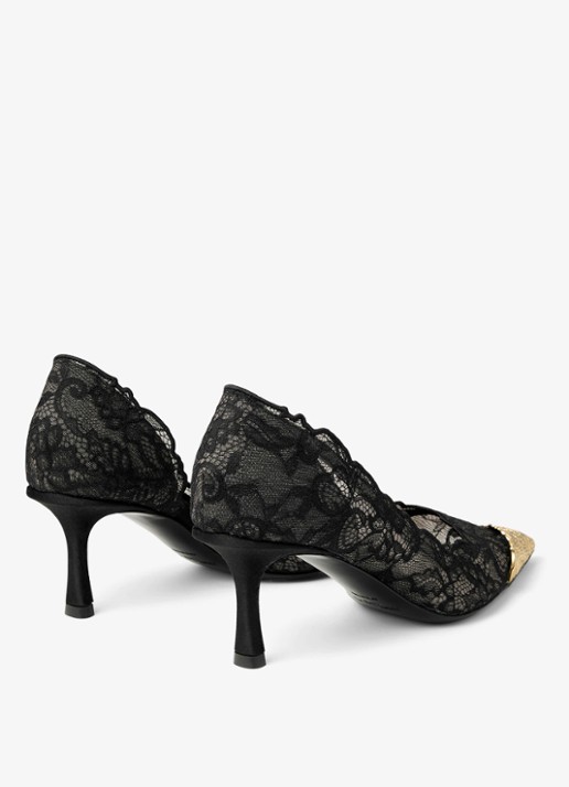 Jimmy Choo Faiz 65 pump van kant - achterkant 3 zwart