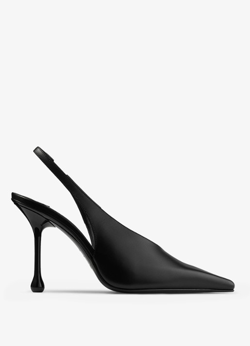 Jimmy Choo Isa 95 slingback van kalfsleer