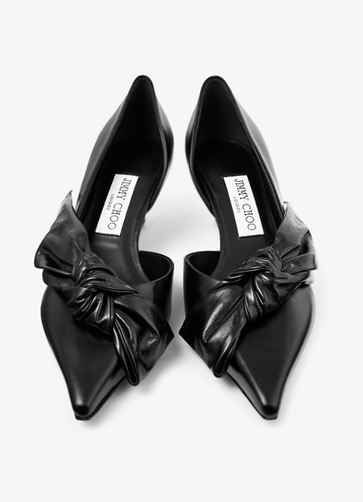 Jimmy Choo Issy 50 pump van kalfsleer - detail 3 zwart