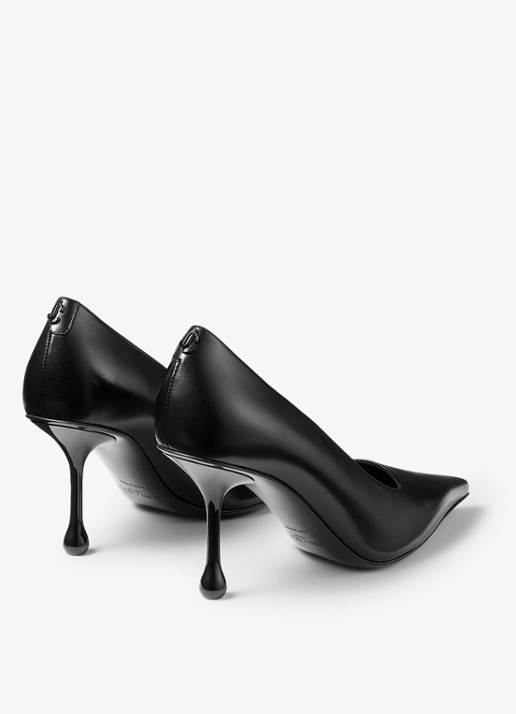 Jimmy Choo Ixia 80 pump van lamsleer - achterkant zwart