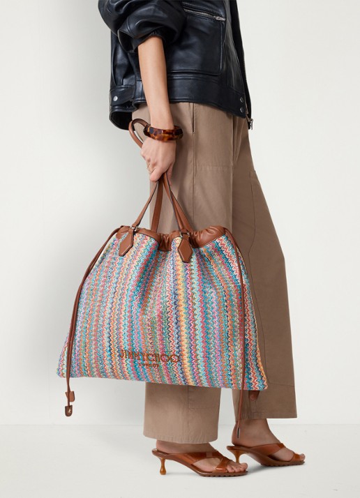 Jimmy Choo Jelly Drop 50 muiltje van rubber - voorkant 6 bruin